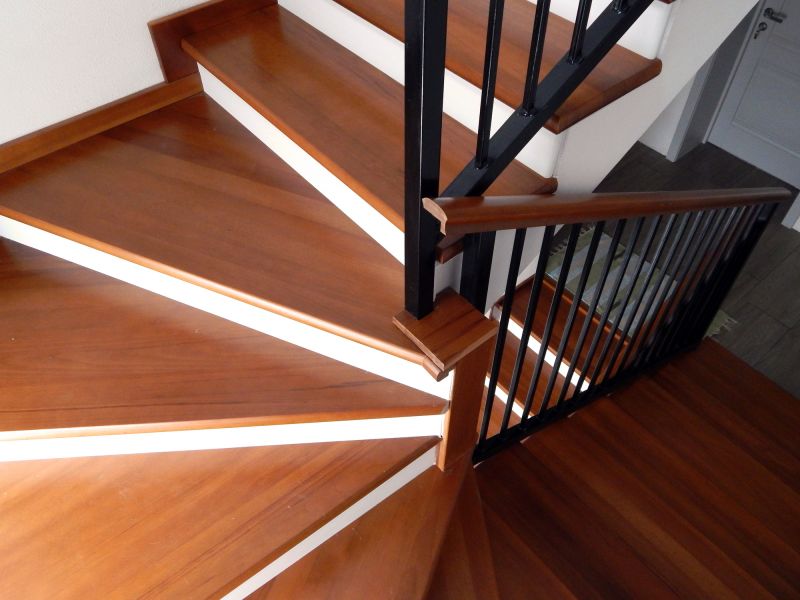 Wood Stair Railing Repair in Alpharetta, GA